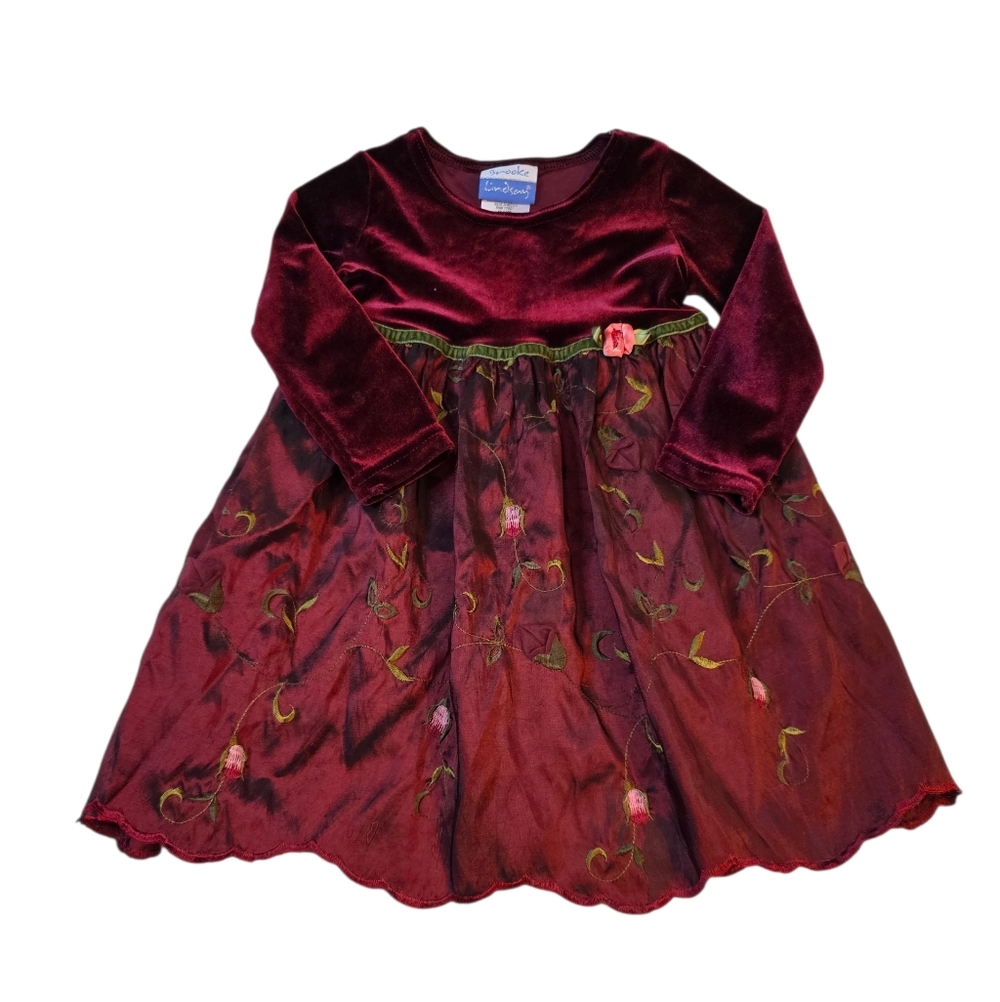 Brooke Lindsay Velvet and Floral Dress